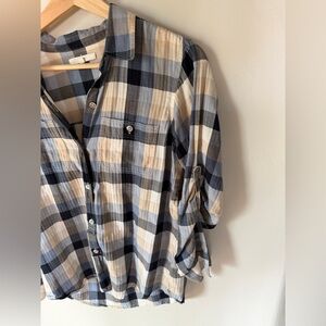 Madewell Eliot Plaid Button Down Shirt XS